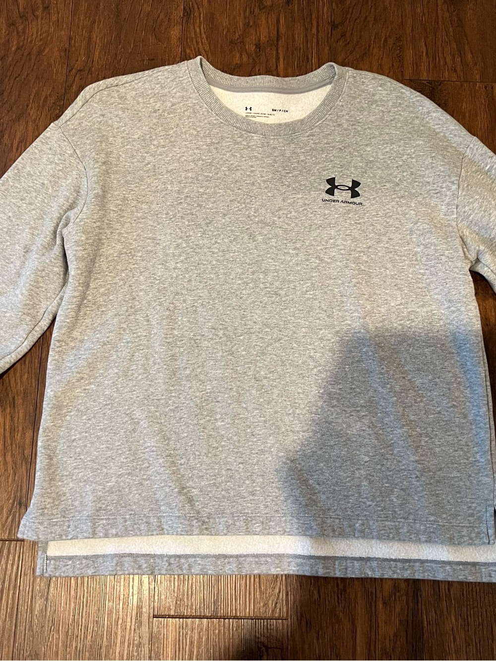 Under Armour Light Gray Heather Fleece Pullover